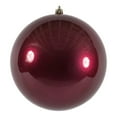 thumbnail image 1 of Vickerman 4.75" Plastic Ball Ornaments in Candy Berry Red (Set of 4), 1 of 3