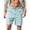 317#Light Blue, variant on Mens Linen Shorts Casual Elastic Waist Drawstring 7 inch Inseam Shorts Stretch Summer Beach Wear Lightweight Khaki 2XL