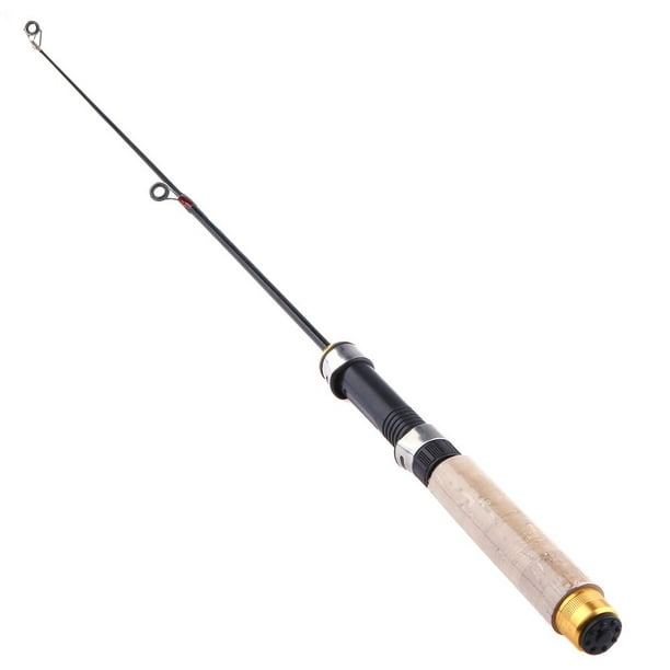 60cm Portable Telescopic Winter Ice Fishing Fish Rod Spinning Cast Tackle 