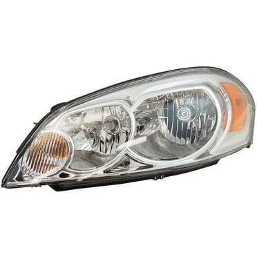 Pair Headlight Assemblies For 2006-2013 Chevy Impala - Halogen With Bulbs Included