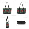 thumbnail image 6 of FORMRS Canvas Laptop Tote Bag for Women with 15.6" Computer Compartments Shoulder Handbag, Red Christmas Poinsettias, 6 of 7
