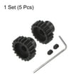 thumbnail image 4 of 1 M1 Piñón Motor Engranaje Juego 2uds 19T 20T Ajuste 5mm RC Motor Eje M1 Paso Engranajes para RC Coche, con Hexagonal Llave, 4 of 6