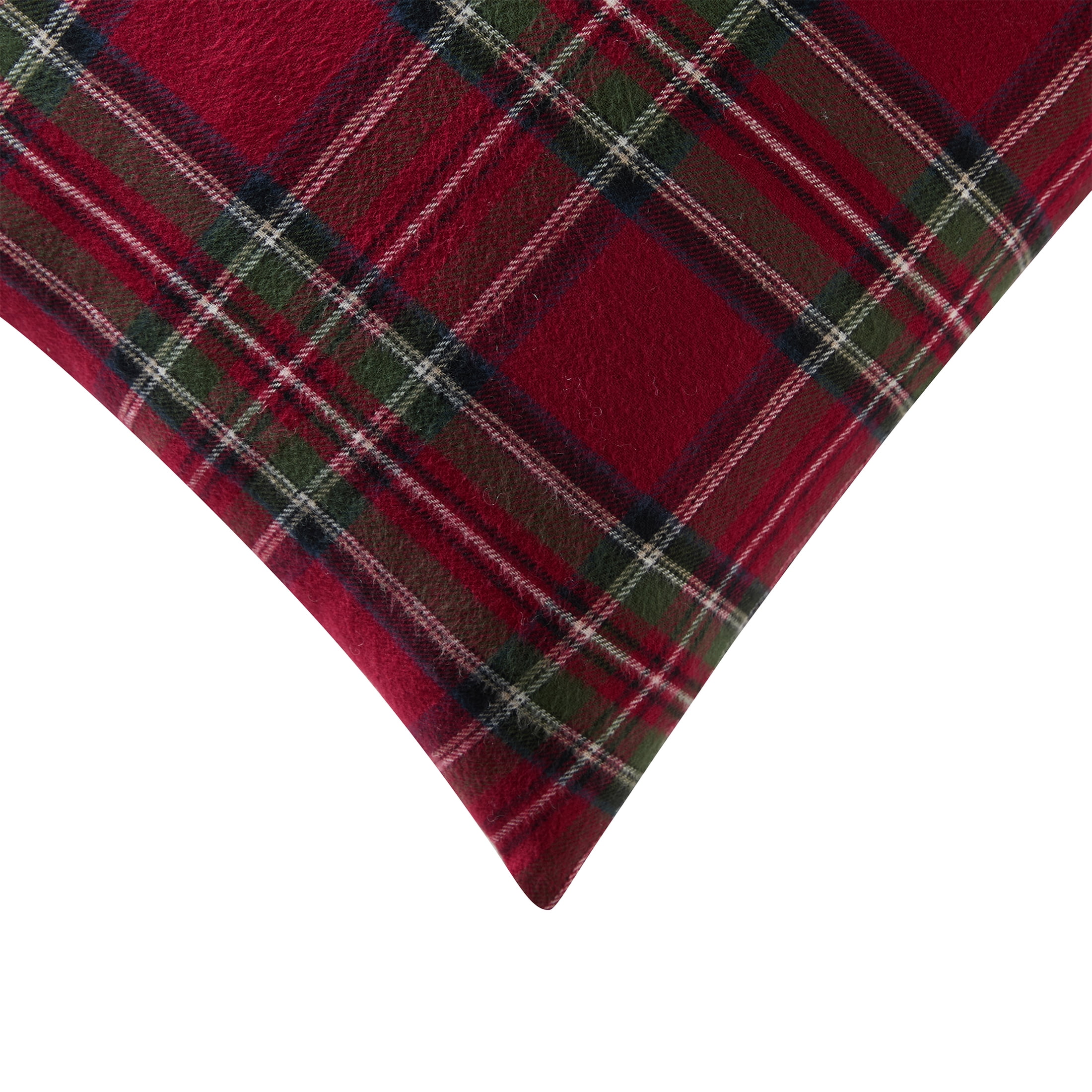 My Texas House 18" x 18" Angie Red Plaid Decorative Pillow