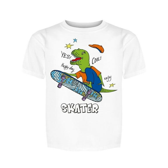 Happy Dinosaur SkatingTee Men's -Image by Shutterstock