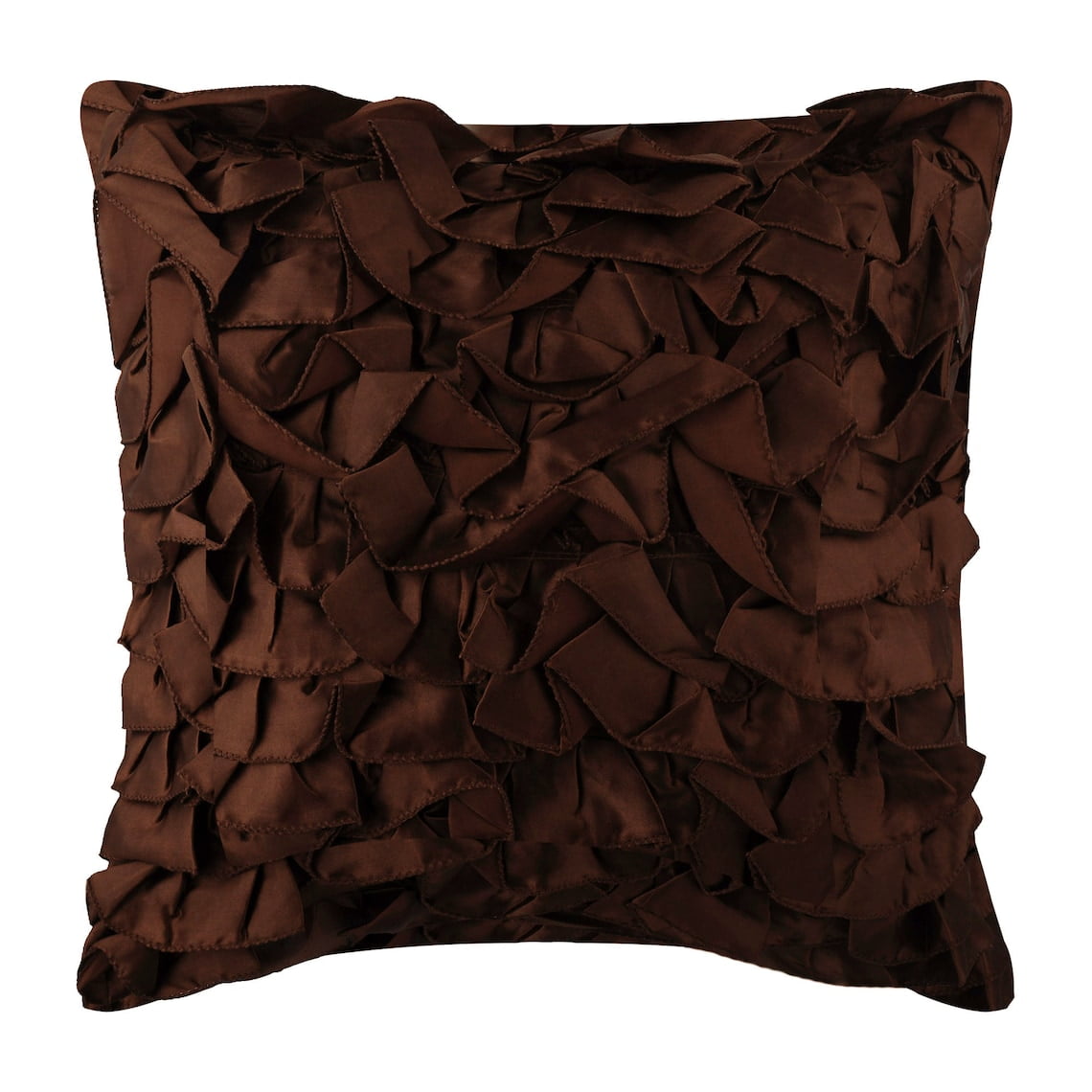 Pillow Covers, 24x24 Pillow Cover Brown, Luxury Dark Brown Pillow Shams