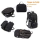 thumbnail image 3 of Uds. Mochila de senderismo, mochila ligera de 30L, mochila plegable resistente al agua, mochila de viaje para mujeres y hombres, color negro, 3 of 8