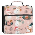 thumbnail image 5 of FORMRS Zipper Binder with Shoulder Strap 2-inch Ring 500 Sheet Capacity File Bag, Christmas Snowman, 5 of 5