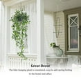 thumbnail image 3 of BrowQuartz Artificial Plant Decorative False Hanging Vine Potted Faux Garland Interior Shelf Garden Office Wall Decoration, 3 of 6