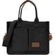 thumbnail image 1 of LHSHID Canvas Tote Bag with Multi Pockets Everything Tote for Women Church Bag Mommy Diapper Bag with Compartments, 1 of 6