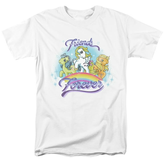 My Little Pony Retro Friends Forever S/S Adult 18/1 T-Shirt White