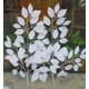 thumbnail image 2 of Una docena de hojas blancas artificiales, Fondo de celebración del Festival de bodas, flor Led de camino para el hogar, flor decorativa Artificial DIY, 2 of 8