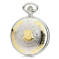 thumbnail image 2 of Charles Hubert 2-Tone White Dial Three Hands Pocket Watch; for Adults and Teens; for Women and Men, 2 of 3