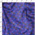 thumbnail image 3 of Soimoi Blue Cotton Duck Fabric Shells Ocean Print Fabric by Yard 42 Inch Wide, 3 of 6
