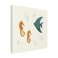 thumbnail image 2 of Becky Thorns 'Ocean Life Seahorses' Canvas Art, 2 of 3