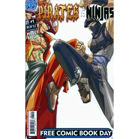 Pirates vs. Ninjas FCBD #2007 VF ; Antarctic Comic Book