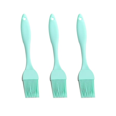 

Hemoton 3pcs Silicone Brush Baking Tool Barbecue Brush Baking Brush Kitchen Oil Sauce Cream Brush for Cookies BBQ (Green)