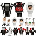 thumbnail image 2 of Skibidi Toilet Action Figures Titan TV Man Titan Speakerman Toilet Man Titan Cameraman Juguetes De Bloque De Construcción Para Niño, 2 of 4
