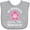 AC-Heather Grey, variant on Inktastic Mommom Loves Me Girls Bear Girls Baby Bib
