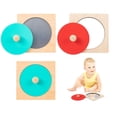 thumbnail image 4 of Reflejar rostros familiares,Juguete de espejo para bebé Juguetes sensoriales Juguete de cara familiar,Knob Puzzle Bebé Espejo Madera Montessori Puzzle,Juguete sensorial Educación temprana CUTICAT Reflejar rostros familiares, 4 of 8