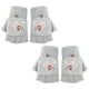 thumbnail image 1 of 2 piezas de guantes cálidos tipo chanclas de felpa de medio dedo para niñas, calidez de invierno 797, 1 of 5