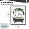 thumbnail image 4 of Stupell Industries Tropical Tropical Bath Relax Black Floating Frame Canvas Art, 17 x 21, by Lettered and Lined, 4 of 8