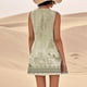 thumbnail image 3 of WILLBEST Vestidos De Verano Vestido De Lino Para Mujer Vestido De Playa Informal Hasta La Rodilla Vestido Sin Mangas Vestido Casual Estampado De Verano Con Bolsillos, 3 of 3