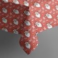 thumbnail image 5 of Red Christmas Santa Pattern Square Tablecloth,Waterproof Square Table Cover,Wipeable Spillproof Washable Table Cover for Home Kitchen Party Decor 42"X42"(107x107cm), 5 of 6