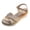 Beige, variant on Bohemian Platform Wedge Sandals for Women Lightweight Thick Sole Slip On Dress Shoes with Buckle Ankle Strap Black Size 9.5