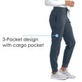 thumbnail image 3 of Grey's Anatomy Barco One Womens BOP513 Perforated Jogger Pant-Steel-S, 3 of 6