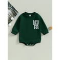 thumbnail image 2 of Bagilaanoe Newborn Baby Girl Boy Oversized Romper Sweatshirt Long Sleeve Bodysuit Letter Print Pullover 3M 6M 12M 18M Infant Casual Tee Tops, 2 of 8