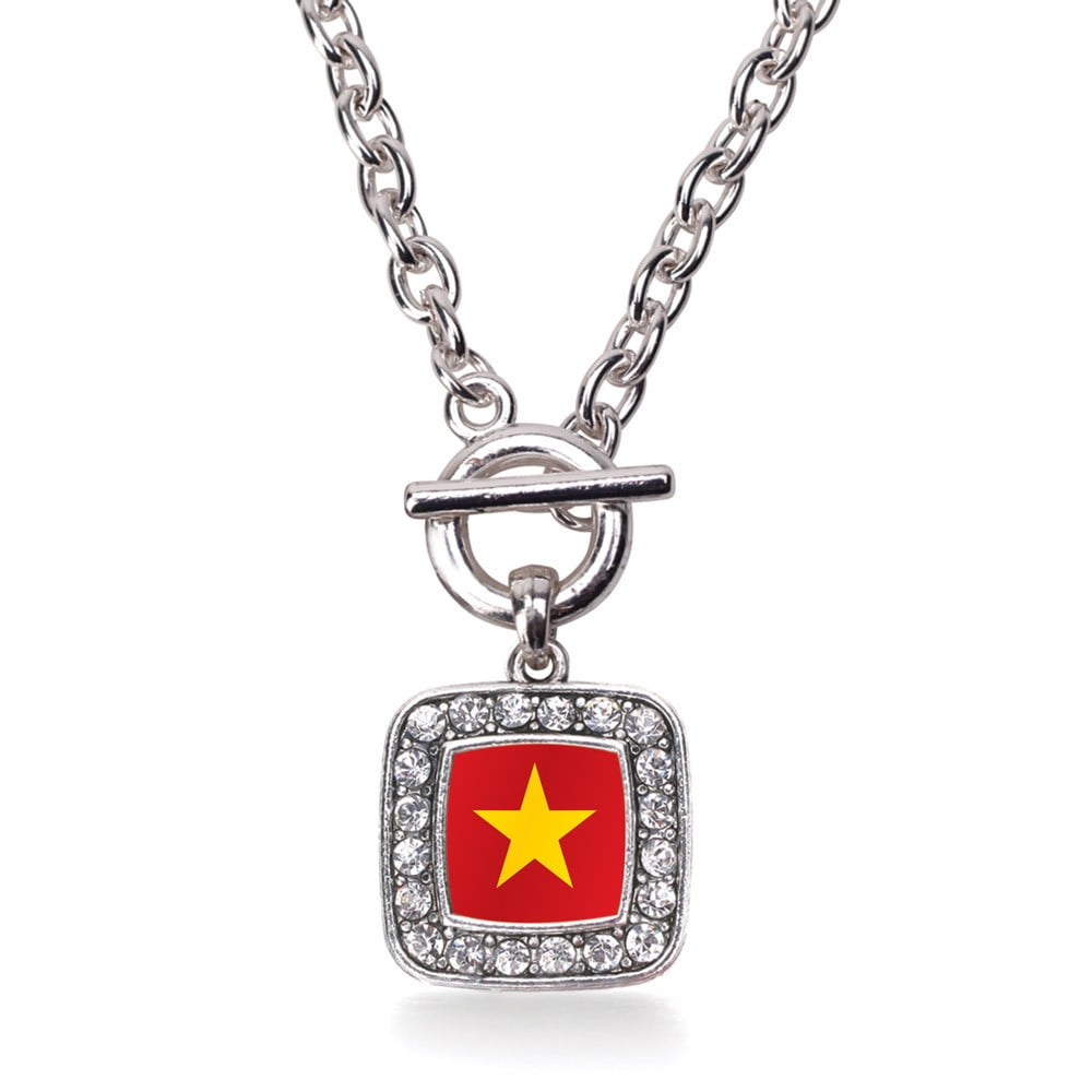 Vietnam Flag Classic Charm Toggle Necklace