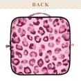 thumbnail image 5 of Iauyy Rhombus Cosmetic Bag with Handle Large Capacity Luxury Twill Travel Makeup Bag ,Artistic Illustration Of Leopard Pattern, 5 of 8