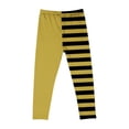 thumbnail image 5 of QSAWXQZ Girls' Halloween Leggings Elastic Waist Striped Stretch Soft Casual Pants Workout Bottoms 5 Years, 5 of 6