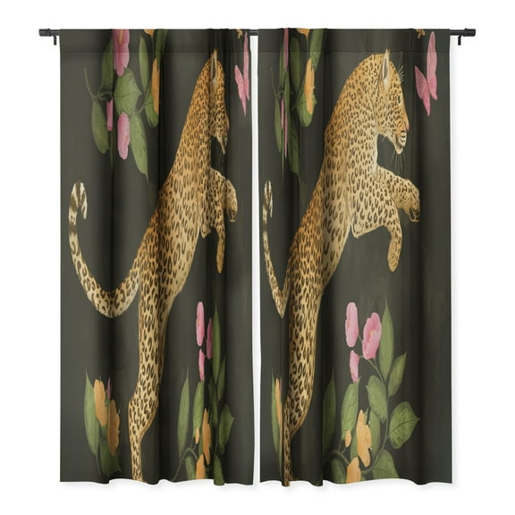 Society6 Laura Graves reach for it Single Panel Room Darkening Window Curtain 50" x 96"