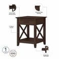 thumbnail image 4 of Bush Furniture Key West End Table with Storage in Bing Cherry, 4 of 7