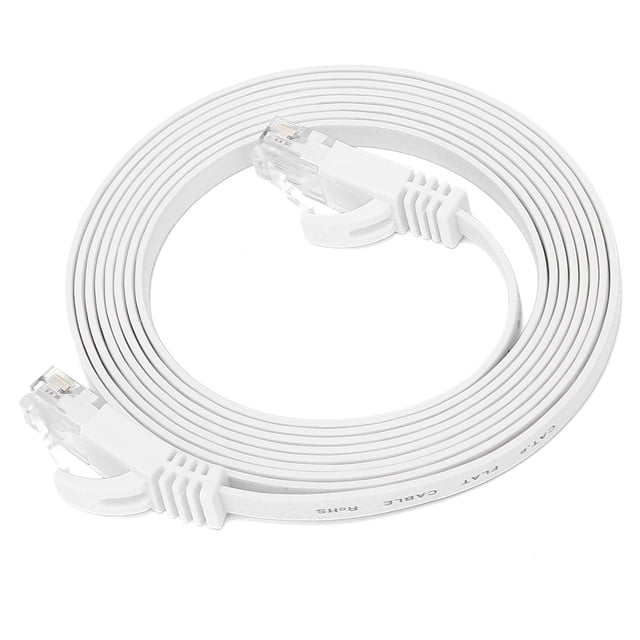 Cable Ethernet CAT6 Gigabit de 8 núcleos, par trenzado, puente de red, cable de cobre plano, suministros de 2 metros