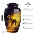 thumbnail image 2 of Tiger Memorial Urn For Ashes Adult Male & Female - Set Of 4 Keepsake Urns For Human Ashes Adult Man 3 Inch - Black Funeral Cremation Urn For Mom Dad, 1 Large, 10 Inch, 2 of 7
