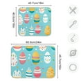thumbnail image 3 of Easter Egg Dish Drying Mat Microfiber Kitchen Pad Large Counter Absorbent Dish Mats Drainer Rack 18"x24", 3 of 7