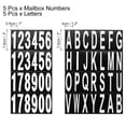 thumbnail image 2 of Uxcell 10 Sheets Mailbox Numbers and Letters for Indoor and Outdoor Decal White in Black, 2 of 5