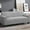 Grey, variant on J&V TEXTILES Super Stretch Sofa Slipcover Spandex Non Slip Soft Couch Sofa Cover, Washable Furniture Protector with Non Skid Foam and Elastic Bottom for Kids, Pets Black, Love Seat