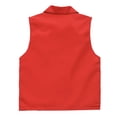 thumbnail image 4 of RYDCOT Mens Mesh Lined Vest Casual Waterproof Lightweight Golf Work Vests Summer Sleeveless Jackets for Travel Hiking Fishing Red, 4 of 6