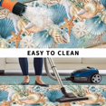thumbnail image 4 of Teal Blue Brown Beach Coastal Outdoor Rug 5x7 Ft, Non Slip Washable Area Rug, Nautical Shell Starfish Coral Summer Patio Rugs Carpet Runner, Large Floor Mat for Indoor/Outdoor Deck Porch Camping, 4 of 8