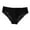 Black, variant on Women's Lace Edge Seamless Comfortable Breathable Triangle Panties Sheer Mesh Panties