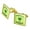Gold, variant on Everyday I'm Brusselin' Brussels Sprouts Hustling Funny Humor Square Cufflink Set - Silver or Gold