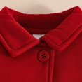 thumbnail image 5 of GiLiling Toddler Girl Coat Set - Long Sleeve Fleece Jacket and Dress, 2 Piece Fall Winter Outfit (Red, 12-18 Months), 5 of 9