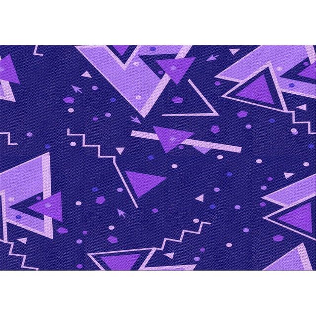 Ahgly Tapis Rectangulaire Lavable en Machine Intérieur Transitionnel Aztech Violet, 2 Pieds x 3 Pieds