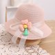 thumbnail image 3 of 56-58 cm circunferencia del sombrero protector solar femenino sombrero de paja y bolsa de paja conjunto con cuerda a prueba de viento lindo sombrero protector solar de salida, 3 of 5