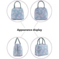 thumbnail image 2 of ZHAOCHENG Bolsa de almuerzo aislada (flamenco), bolsa de almuerzo de oficina, bolsa de almuerzo aislada, bolsa de picnic, bolsa de lona impermeable aislada para mujeres, hombres, escolares y niñas tra, 2 of 5