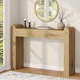 thumbnail image 5 of Aufeile Console Table for Entryway, Farmhouse Sofa Table Behind the Couch, Wooden Narrow Entry Table for Living Room, Entrance, Hallway, Walnut, 5 of 9
