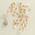 thumbnail image 2 of CAUYDY 2T-5T Baby Boy Outfits Little Kid Sleepwear Fall Winter Long Sleeve Tee Shirt Elastic Pants 2Pcs Cute Set Toddler Clothes Child Pjs for Boys Sizes 3-4 Years,Yellow, 2 of 7